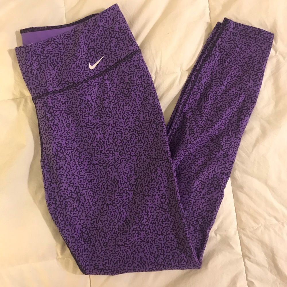Nike Women’s Dry Fit Purple Cheetah Leggings